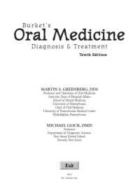 Burcket's Oral Medicine Diagnosis & Treatment