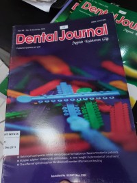 Dental Jurnal : Volumen 44 : No 4 Desember 2011