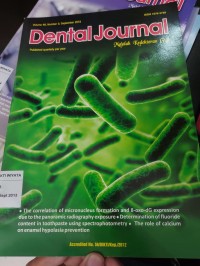 Dental Jurnal ; Volume 46 : No 3 September 2013